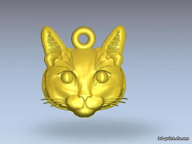 3D-модель "Кот- кулон"