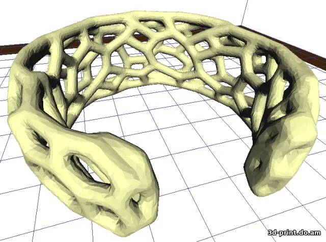 3D-модель "Браслет (гексы)"