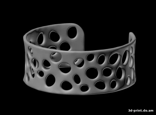 3D-модель "Маленький браслет в стиле voronoi" — STL модель для 3D-печати