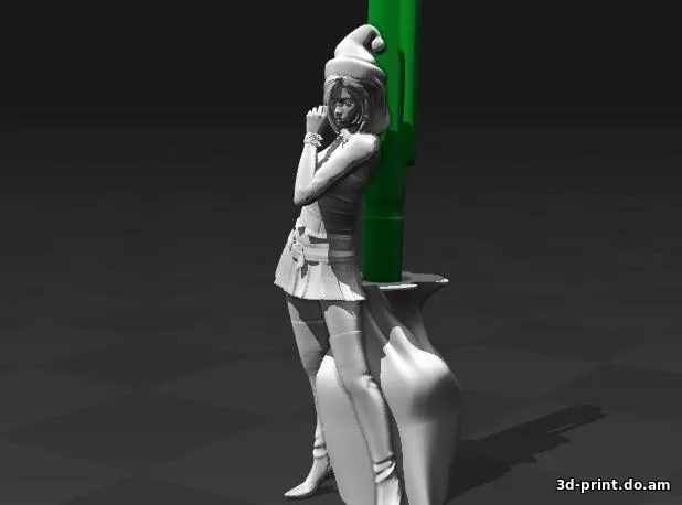 3D-модель "Santa Girl - Pen Holder"