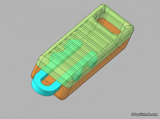 3D-модель "Язычок на молнию" — STL модель для 3D-печати