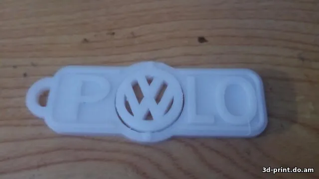 3D-модель "Брелок VW POLO" — STL модель для 3D-печати