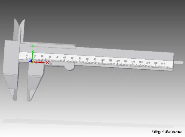 3D-модель "Штангельциркуль класический" — STL модель для 3D-печати