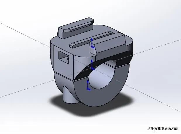 3D-модель "Кронштейн GoPro на руль D-22mm"