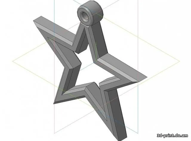 3D-модель "Брелок звезда пятиконечная" — STL модель для 3D-печати
