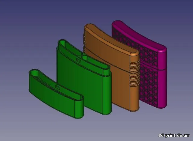 3D-модель "Портсигар RSH-002 (изогнутый)" — STL модель для 3D-печати