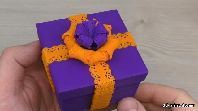3D-модель "Подарочная коробка с замком и ключом"
