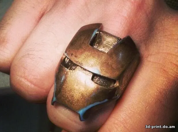 3D-модель "Кольцо Шлем Ironman"