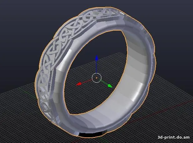 3D-модель "Кольцо с кельтским орнаментом"