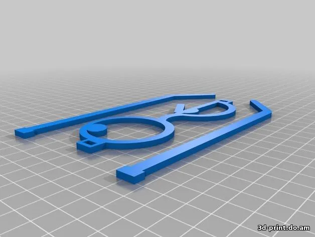 3D-модель "Потешные простые очки"