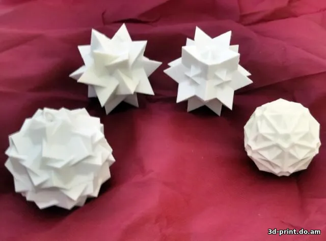 3D-модель "Елочные украшения Архимедовы многогранники"