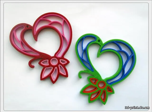 3D-модель "Quilling heart"