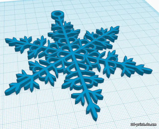 3D-модель "Снежинка декор" — STL модель для 3D-печати
