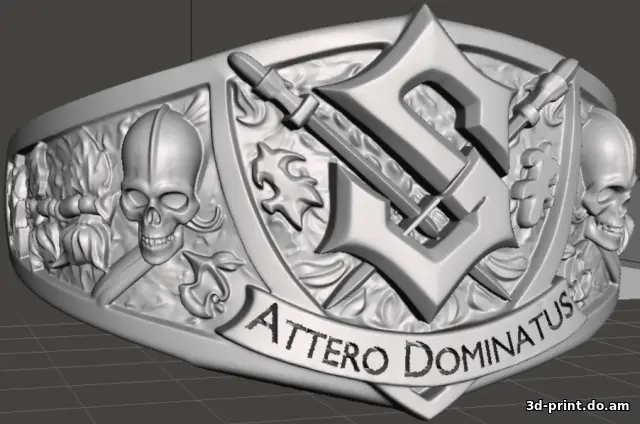 3D-модель "Г кольцо Сабатон 24,2" — STL модель для 3D-печати