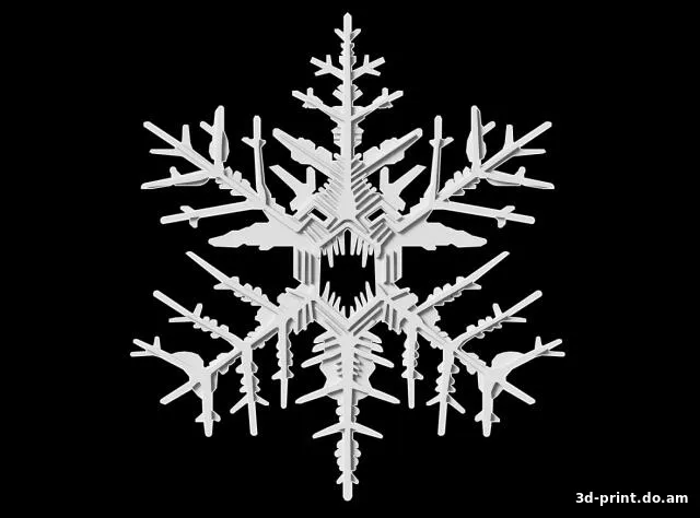 3D-модель "Снежинка для ski №2"