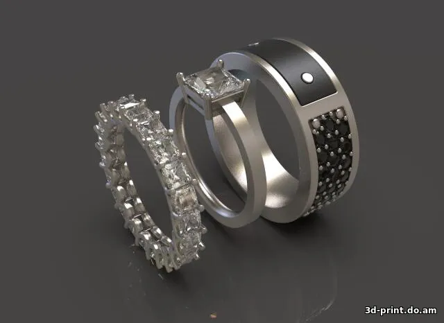 3D-модель "2 женских 1 мужское"