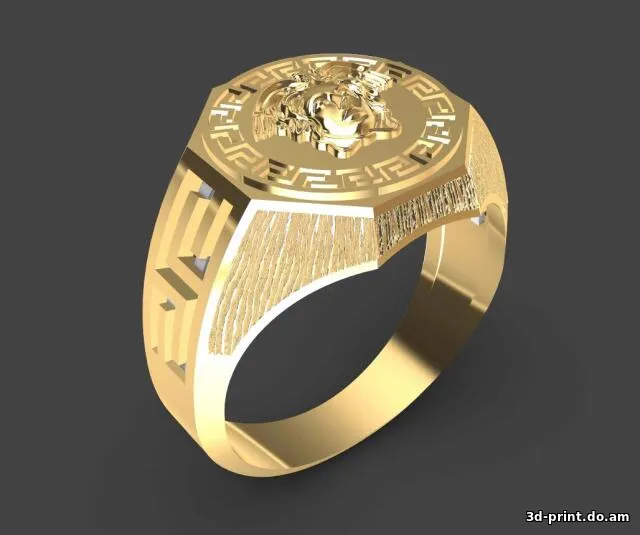 3D-модель "Мужская печатка версаче"