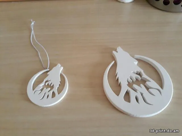 3D-модель "Брелок Волк. 5х6см" — STL модель для 3D-печати