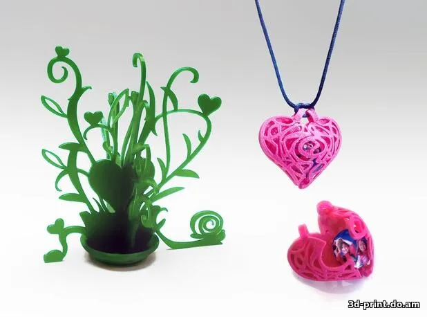 3D-модель "Сердце-коробочка — кулон" — STL модель для 3D-печати