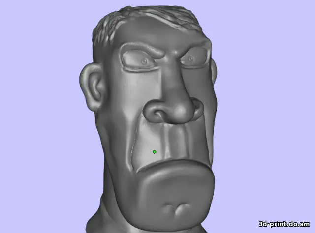 3D-модель "Мужик Васи Ложкина"