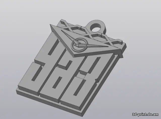 3D-модель "Брелок УАЗ значок" 3D-модель "Брелок УАЗ значок"