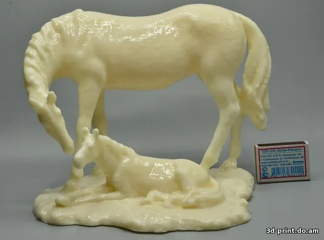 3D-модель "Лошадь и жеребёнок"