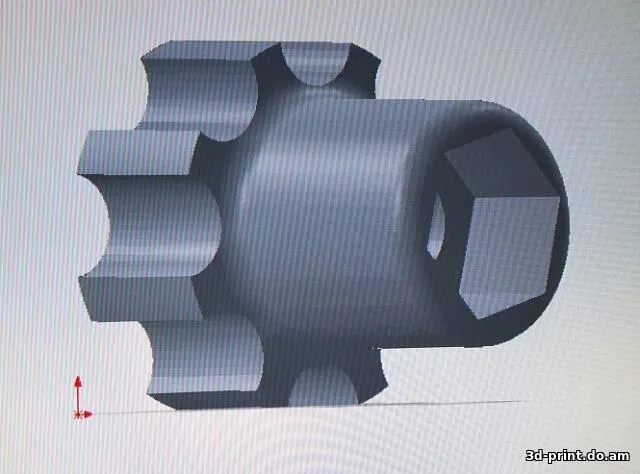 3D-модель "Барашек под гайку м4"