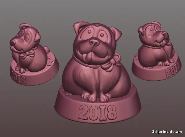 3D-модель "Собачка сидит"