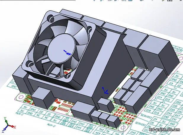 3D-модель "Кожух обдува платы MKS GEN-L"