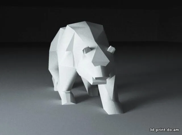 3D-модель "Медведь низкополигональный"