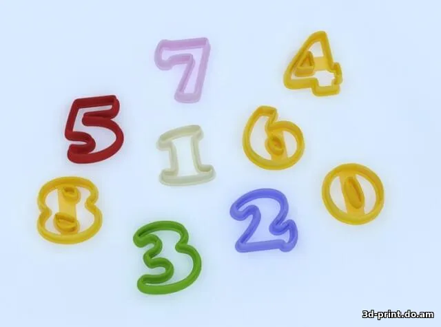 3D-модель "Формочки для печенья "0-8""