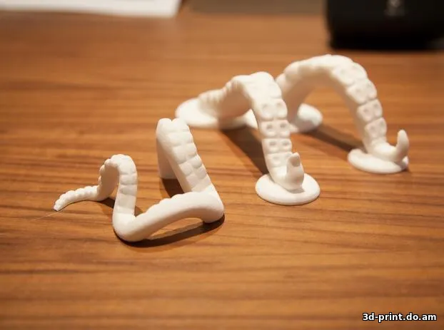 3D-модель "Подставка для телефона - Щупальце"