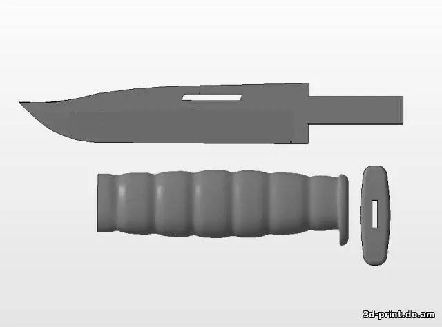 3D-модель "Нож (сборная модель)"