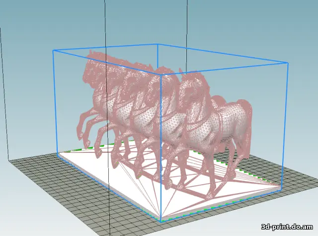 3D-модель "Конная статуя с триумфальной арки"