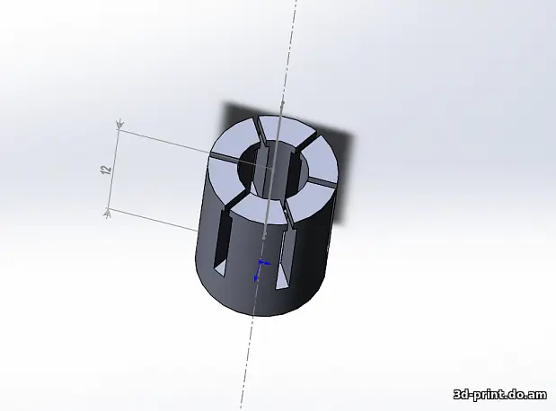 3D-модель "Насадка к граверу под шкурку"