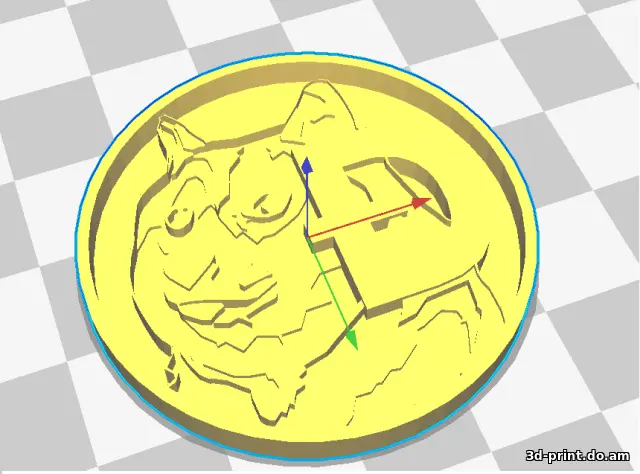 3D-модель "Монета DogeCoin" 3D-модель "Монета DogeCoin"