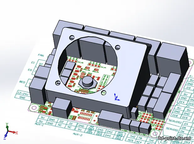 3D-модель "Кожух обдува платы MKS GEN-L"