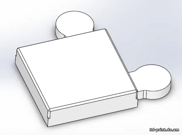 3D-модель "Шахматная доска - пазл" 3D-модель "Шахматная доска - пазл"