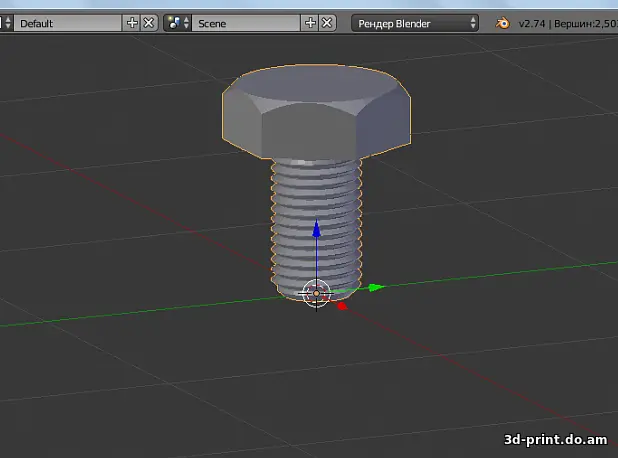 3D-модель "Болт"