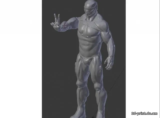 3D-модель "Солдат" из игры Crysis