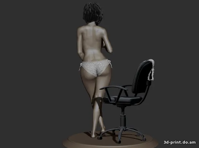 3D-модель "Girl&Chail / Девушка и стул 18+" 3D-модель "Girl&Chail / Девушка и стул 18+"