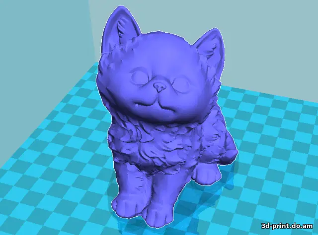 3D-модель "Fluffy Kitten / Пушистый котёнок"