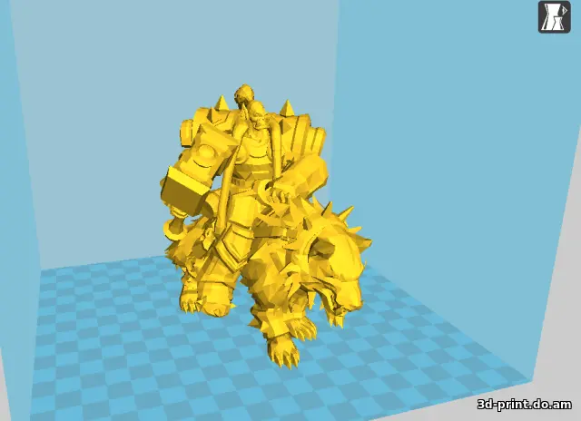 3D-модель "Тралл на волке" из WarCraft 3D-модель "Тралл на волке" из WarCraft