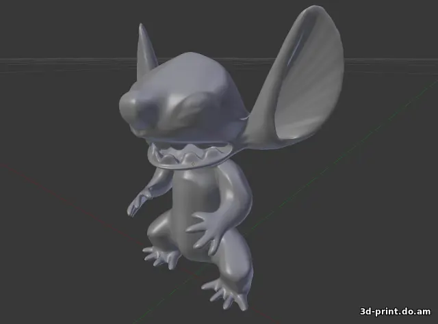 3D-модель "Стич" 3D-модель "Стич"