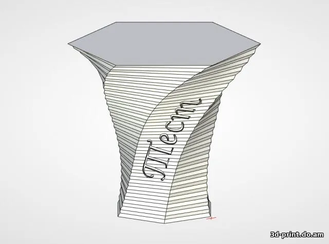 3D-модель "Граненая Ваза" 3D-модель "Граненая Ваза"