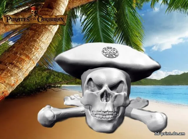 3D-модель "Пираты Карибского моря - Череп"