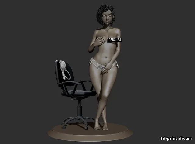 3D-модель "Girl&Chail / Девушка и стул 18+" 3D-модель "Girl&Chail / Девушка и стул 18+"