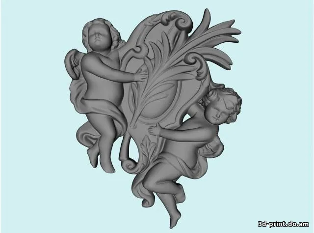 3D-модель "Панно с ангелами"