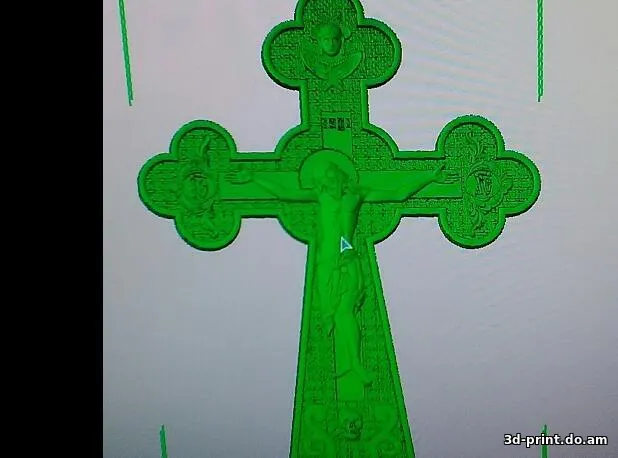 3D-модель "Крест с распятием" 3D-модель "Крест с распятием"