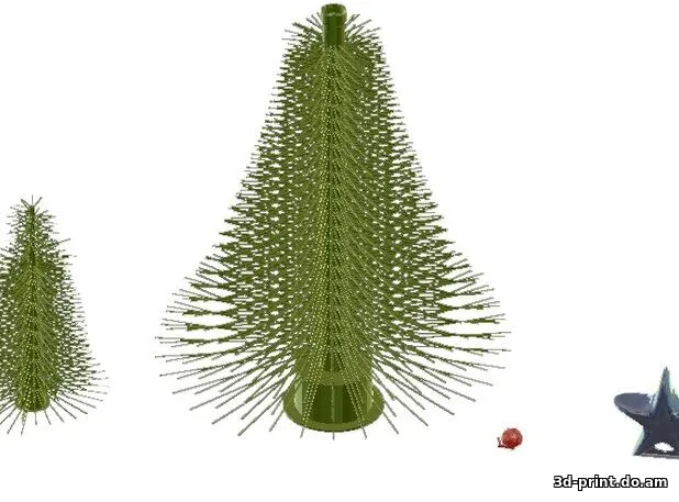 3D-модель "Новогодняя ёлочка пушистая"